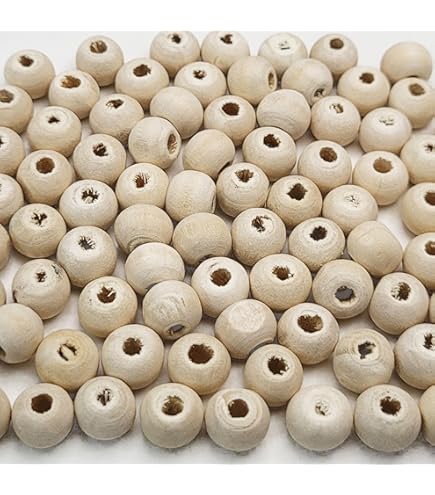 Fall Wreath Rosewood Loose Beads 200pcs - 8mm Natural Round Polished Beads For Jewelry Making Wooden Bead