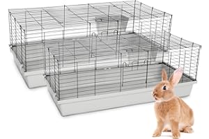 PETGARD 2er-Set Kleintier-Käfig Sammy - Kaninchen-Stall - Meerschweinchen-Stall - Heimtier-Käfig - Hasen-Käfig 119 x 59 x 46 cm