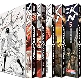 Attack on Titan, B&auml;nde 1-5 im Sammelschuber mit Extra: Atemberaubende Fantasy-Action im Kampf gegen grauenhafte Titanen
