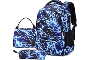 Kimwadalh Sac à Dos pour Garçons et Étudiants, Cartable Léger et Décontracté pour l'École, le Travail et les Voyages