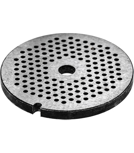 Lame De Hachoir à Viande Disque à Trous, à Disque En Acier Inoxydable Avec Trous De 10 Mm | Pour Affûteur Hachoir Bosch, Zelmer, Chambre Numéro 8 – 61 Mm