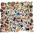 130pcs Animal Stickers for Kids Students Teachers Zoo Jungle Animal Vinyl Sticker for Laptop Water Bottle Scrapbooking Skateboard Luggage Decals