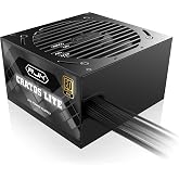 RAIJINTEK CRATOS LITE 850W أسود، 80 بلس ذهبي، ATX 3.1، مصدر طاقة غير معياري، PCIe 5.1 جاهز، مروحة ذكية 120 مم، DC-D