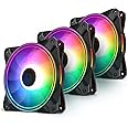 DeepCool CF120 PLUS, PC Ventilateur de Boîtier, ARGB LED PWM 120mm (Triple Pack)