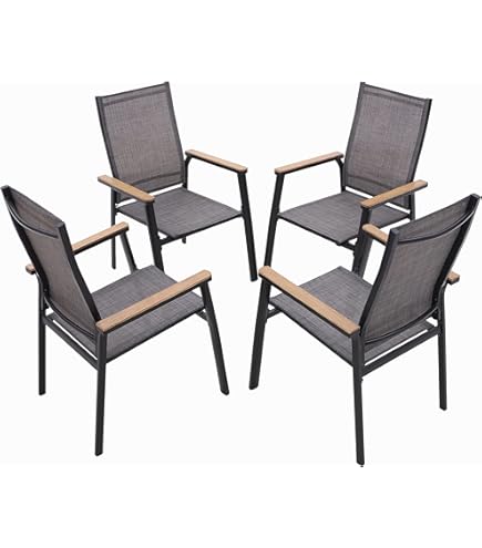 Garland Gartensessel Verona - Polyrattan Mit Teak Armlehnen 62x61x84cm