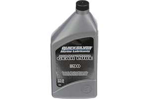 ‎QUICKSILVER Quiksilver Kit: Getriebeschmiermittelpumpe 8M0072133 – Für 1-Liter-Flaschen mit 858064QB1 Hochleistungsfähiges SAE 90 Getriebeöl für Mercury Außenbordmotoren und MerCruiser Z-Antriebe, 1 Liter