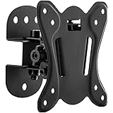 deleyCON Support Mural Universel TV & Ècran de 13" à 27" Pouces (33cm - 69cm) - Jusqu’à 20Kg & VESA 100x100mm - Inclinable + 