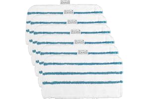TOMKITY 6 panni di ricambio in microfibra per Black+Decker scopa a vapore Steam Mop FSM1600 FSMH1621 FSM1630 FSM1616 FSMH13E5 FSM1321 FSM1605 Alternativa FSMP20