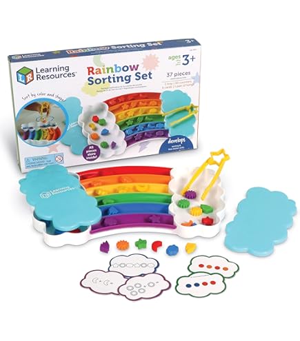 Learning Resources Rainbow Sorting Crayons - 56 Pieces, Ages 3+