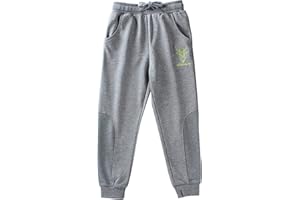 Happy Cherry - Pantalones Deporte Niños Elástico Cintura para Entrenamiento Fútbol Baloncesto Jogging Pantalón Deportivos niños Largos Algodón Pantalón Chándal para Escuela Diario Casual- 4-12 Años