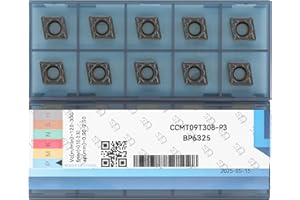 CDBP 10 plaquitas giratorias CCMT 09T308 para mecanizado de acero universal - revestimiento TiN