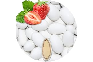‎EINSSEIN EinsSein 1kg Schokomandeln Erdbeere weiss matt Hochzeitsmandeln Mandeln Hochzeit Taufmandeln Gastgeschenke Zuckermandeln Bonboniere Confetti Badem sekeri Gastgeschenk Zucker Candy Bar Süssigkeiten