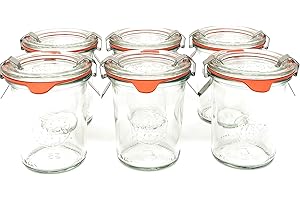 Weck, set da 4-24 vasetti da conserva disponibili in diverse misure e forme dal profilo circolare