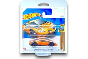 Hot Wheels Lamborghini Huracan Sterrato (Orange & Black) 6/10 HW Dirt - 2024-222/250 (Short Card) - includes a KLAS Car Keeper Protector Case - HRY87