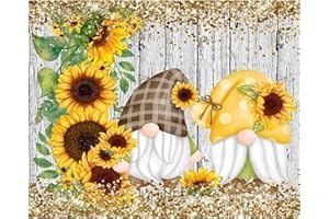 NAIMOER Gnomes Sunflowers Diamond Painting Kits for Adults, Full Drill Flowers Diamond Painting Kits, DIY 5D Diamond Painting Fall Diamond Art Kits Crystal Craft for Home Wall Decor 30x40cm