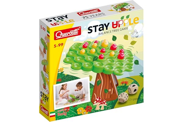 Quercetti - 1041 Stay Apple Balance Tree Game