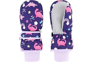 JANGANNSA Baby Handschuhe Winter Kinder Fäustlinge Baby Junge Mädchen Wasserdicht Gloves Unisex Outdoor Handschuhe Skihandschuhe 1-6 Jahre