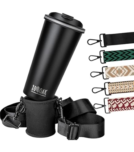 Hosoncovy 10 stuks bekerhouder met handvat papieren bekerhouder warmte-isolatie houder voor thuiskantoor bureau waterbeker (willekeurige kleur