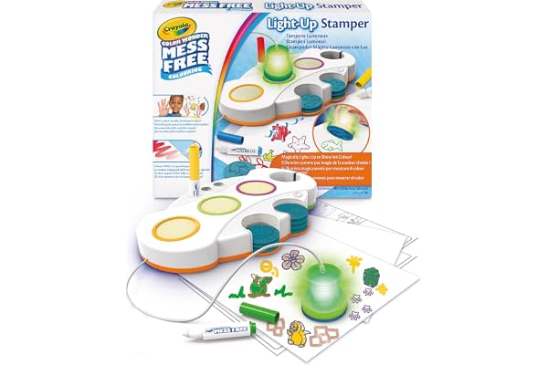 Crayola - Color Wonder Pochoirs Lumineux Anti-tache, Activité Créative et Cadeau pour Enfants à partir de 3 Ans, 75-0275