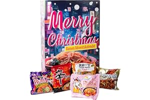 ONE SOLUTION Ramen XXL Adventskalender 2025 | 24 köstliche Instant-Nudeln inkl. Samyang Buldak, Carbonara & Hot Chicken | Leckeres Geschenk für Ramen- und Schärfe-Liebhaber