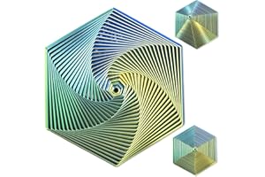 Echehi Dégradé Fractale Fidget Toys pour Enfants et Adultes, Conception en Spirale 3D pour Soulager L'anxiété, Jouet Anti Stress. Dégradé Vert