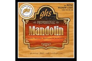 GHS STRINGS GHS N250 Pure níquel Mandolin Strings Medium Light