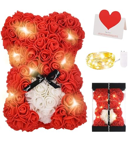 Rosa Eterna Rossa Stabilizzata Con Gioielli Willuck – Vera Rosa Conservata, Regalo Romantico Con Collana