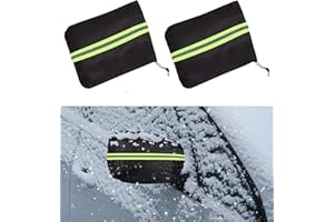 OUTTDID Car Side Mirror Covers, 420D Auto Rearview Protection, 2 Pieces Waterproof Vehicle Snow Frost Guard View Exterior Rear View Accessories with Drawstrings