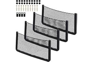 Omtofo 4 Stück Kofferraum Netztasche, 42x21cm Auto Aufbewahrungsnetz, Multifuntionales Autositz Ablagenetz, Gepäcknetz Ablagenetz für Wohnmobil, Wohnwagen, LKW, Boote, Lieferwagen