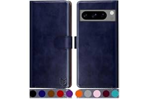 SUANPOT Funda para Google Pixel 8 Pro 5G con Tapa 【Bloqueo RFID】de Cuero PU Cierre Magnético，Soporte Plegable，Ranura para Tarjeta Cover Wallet Leather para Pixel 8 Pro Phone Case Azul
