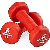 ProsourceFit Neoprene Dumbbell Coated for Non-Slip Grip, 4 lb
