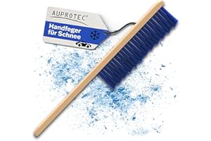 ‎AUPROTEC AUPROTEC Schneebesen Auto Holz/Handfeger Auto Schnee/Schneebesen Auto lackschonend/Besen Auto Schnee/Auto Besen Winter/Schneebürste Auto Weich/Schneefeger Auto mit Holzgriff