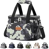 Lifewit Thermal Food Bag 9L, Work Food Bag | Small Portable Cooler Bags with Bandouli&egrave;re, Lunch Bag for Lunch Box for Beach,