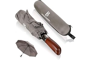 LOGAN & BARNES Parapluie Homme Luxe - Parapluie Pliant - Parapluie anti Tempete jusqu'à 140 km/h Parapluie Resistant - Parapluie isotoner Modèle Dublin