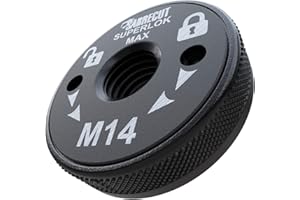 1 x SabreCut GRNSCA 46mm M14 rápido cambio pesado negro foshato ángulo amoladora bloqueo tuerca de retención