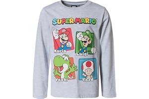 Super Mario Langarmshirt Jungen Mädchen