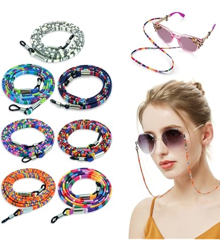 Lot De 12 Cordons Pour Lunettes - Sangle Réglable Universelle - Sport, Running, Lecture