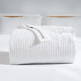 RAYME TEKSTİL - 100% Pamuk Pike Yatak &Ouml;rt&uuml;s&uuml; Waffle Dokuma Tek Kişilik Pike 160x240 cm, Beyaz Dekoratif, Hafif, Yumuşak Pikel
