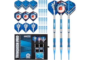 ‎CYEELIFE CyeeLife Dartpfeile mit Kunststoffspitze 90% Tungsten 3 Stück 90% Wolfram Soft Darts,Professionelles Darts Set mit Flights, Schäfte und Spitzen