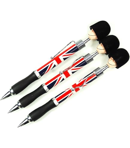 12 X LONDON BRITISH SOUVENIRS CROWN PENS ENGLAND PEN UNION JACK GIFT PEN UK PENS EUR 16,51 - IT - Foto 5