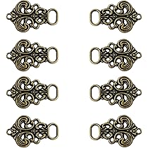 Cosswe Dirndl Miederhaken Set - 8 Stück Metall Haken Für Trachtenkleidung