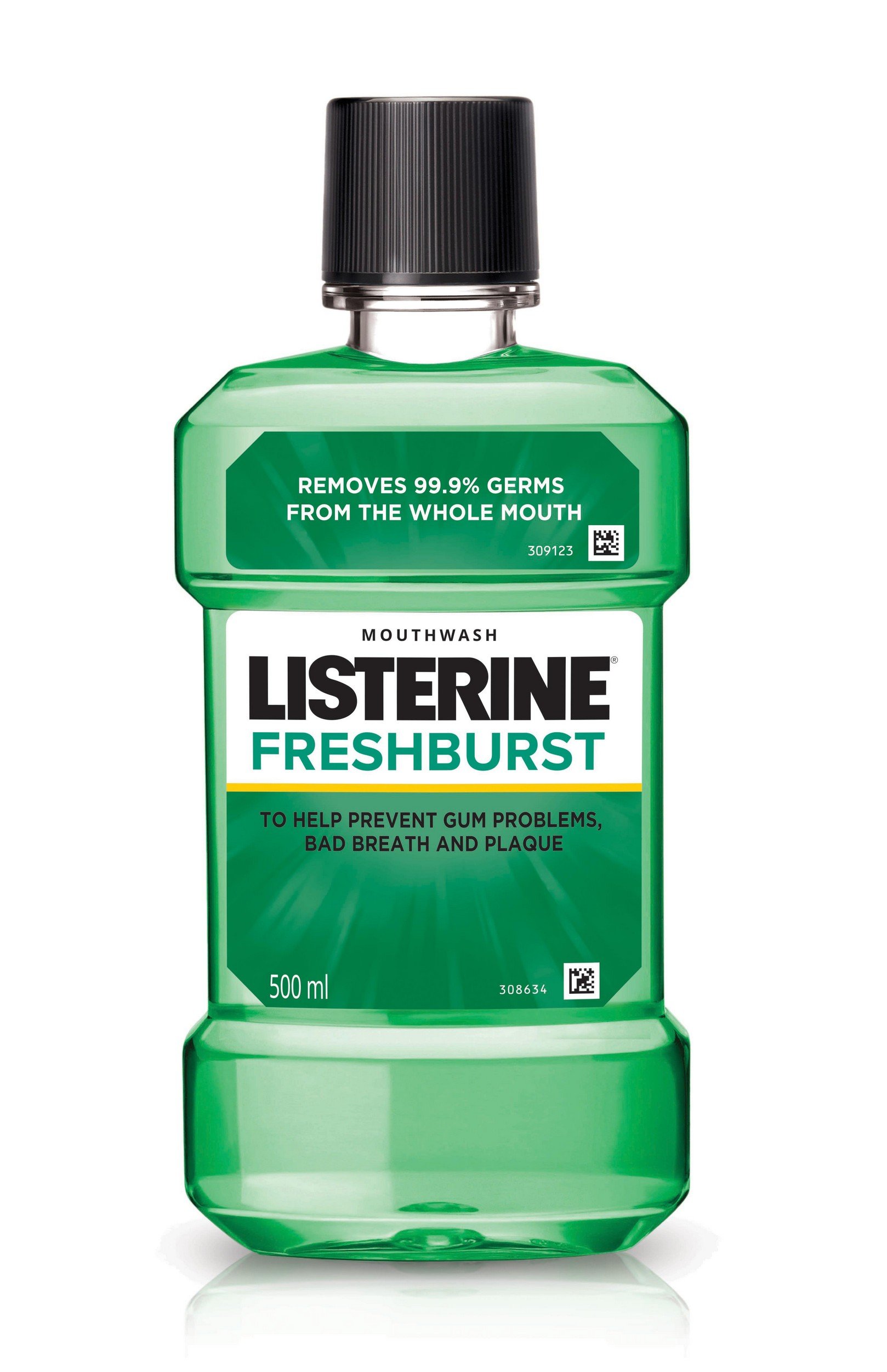 Listerine Fresh Burst Mouthwash Pack of 500ml