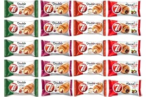 PRODUCT OF POLAND 7 Days Croissants 80 g Assorted Pack of 20 , Four Flavours as to The Image Attached.