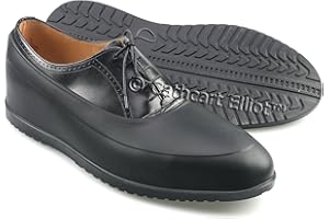 Cathcart Elliot Mens Waterproof Rubber Overshoes/Galoshes with Ribbed Thick Rubber Sole