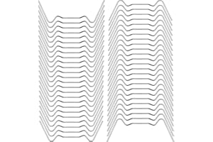 LMYTDO Greenhouse Glass Clips, Greenhouse Clamps, 50 Pcs Heavy Duty Stainless Steel Glass Pane Fixings Clips, W Wire Clips Aluminium Greenhouses Panels for Holding Glass