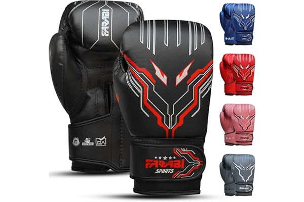 Farabi Sports Gant de Boxe Enfant Garçons et Filles Gants de Boxe Enfant 6-oz Youth, Junior Gant Boxe Enfant pour MMA, Muay Thai, Sac de Boxe et entraînement pour Les 5 à 10 Ans