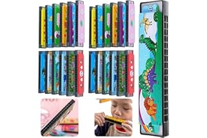 Piucrty Mitgebsel Kindergeburtstag Mundharmonika Kinder 24Pcs Gastgeschenke Harmonica Tombola Preise Give Aways Harmonika Kleinigkeiten Party Beschäftigung Pinata Füllung Kleine Geschenke Schule