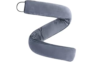 My OLi 36" Under Door Draft Stopper Heavy Duty Door Draft Blocker Noise Dust Wind Stop Soundproof Energy Saver for Indoor Home,Light gray