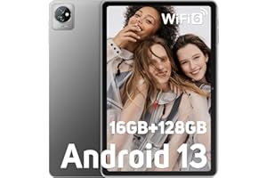 Blackview WiFi 6 Tab 70wifi Tablette 16GO+128GO(2TO TF), Android 13 Tablette Tactile 10,1 Pouces, Tablettes 6580mAh/Bluetooth 5.0/1280 * 800 HD+ IPS/Google GMS/Widevine L1/Type-C/OTG/2Ans Garantie