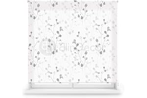 Blindecor Flores | Estor Enrollable Translúcido con Estampado Impresión Digital | Modelo Bloom | 170 x 180 cm (ancho por alto) Tamaño de la Tela 167 x 175 cm | Estores para Ventanas